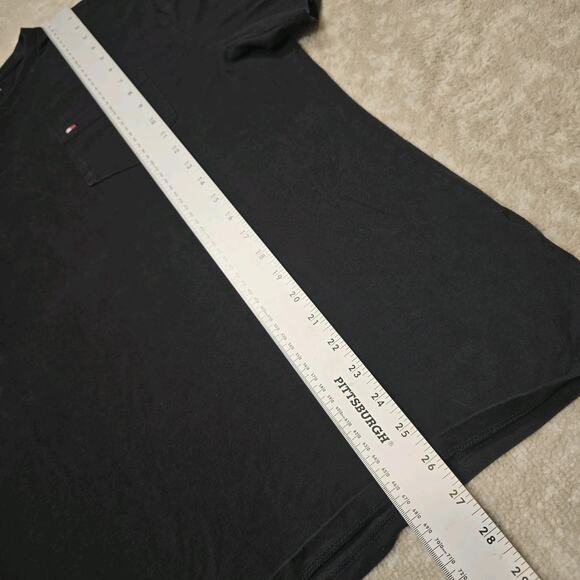 Tommy Hilfiger Black Mens T-shirt XL - Picture 6 of 6